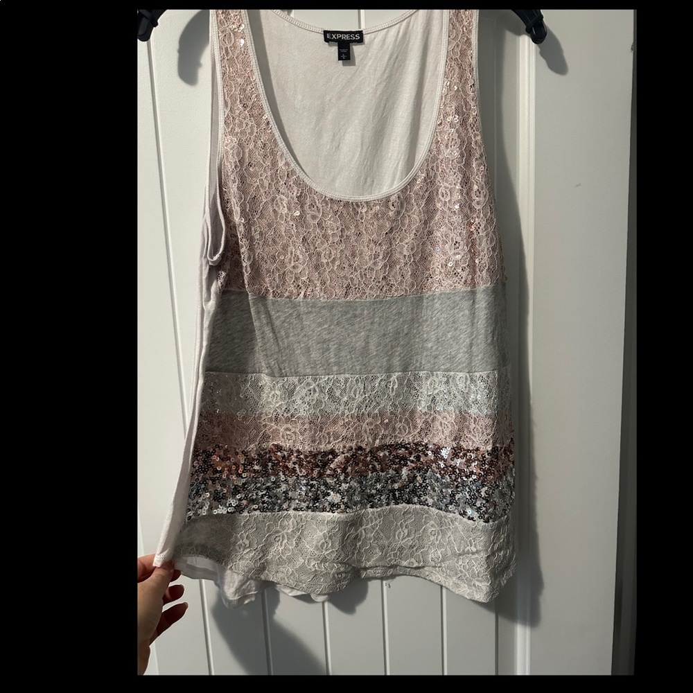 Express Sequin Tanktop